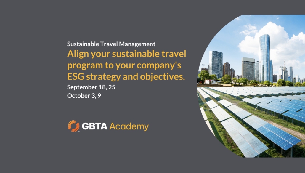 GBTA | Sustainable Travel Management Course